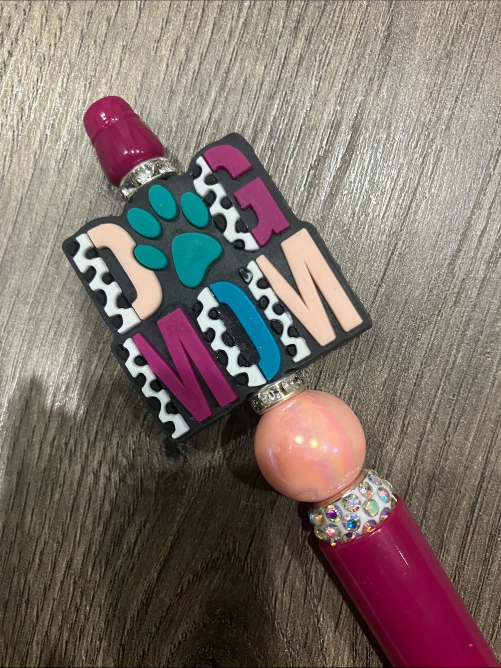 Hand Beaded “Dog Mom” Pen. Create a pen bundle and save! - Picture 2 of 7